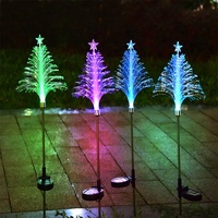 Lampes solaires LED IP65 multicolores en forme de méduse, feux d'artifice, petite décoration de jardin, fibres optiques DC, ambiance de pluie de météores de Noël