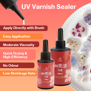 TIMESRUI Vernis UV Haute Brillance Scellant Transparent Sans Solvant Résine de Finition pour Bijoux et Artisanat en Argile Étanche Sans COV Non Toxique - Product Image 4