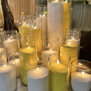 Tarros de velas de gran tamaño personalizados Tarros de velas coloridos Tarros de vidrio decorativos - Product Image 1