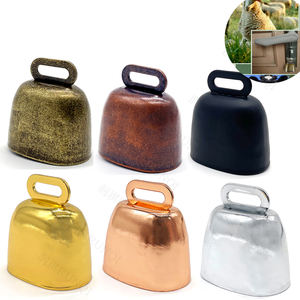 जानवर अपनी गर्दन के चारों ओर घंटियाँ पहनते हैं जो पुरानी रंग रेट्रो शैली देहाती जानवर छोटी धातु की घंटियाँ कस्टम पालतू गाय बी - Product Image 2