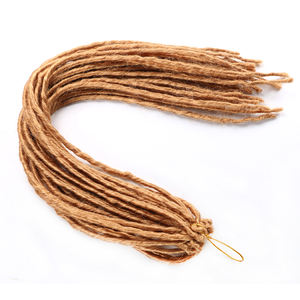Extensions de cheveux synthétiques en gros, dreadlocks pré-bouclées afro douces, sister locs, tresses au crochet, pour femmes - Product Image 6