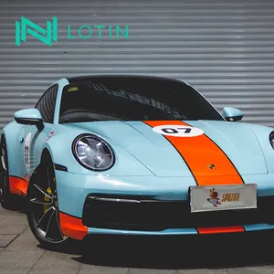 Envoltura <span class=keywords><strong>de</strong></span> vinilo <span class=keywords><strong>de</strong></span> alta calidad para coche, película <span class=keywords><strong>de</strong></span> envoltura <span class=keywords><strong>de</strong></span> vinilo para coche, sin burbujas, naranja, Gulf - Product Image 1