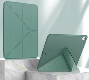 Étui de protection de couleur unie compatible <span class=keywords><strong>iPad</strong></span> avec support pliable en Y, compatible avec les modes paysage et portrait ; <span class=keywords><strong>Coque</strong></span> souple en TPU résistante aux chutes - Product Image 6