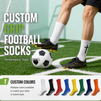 Calcetines de Fútbol Personalizados con Agarre, Transpirables, Antideslizantes, Ecológicos, para Exteriores, con Puño en la Parte Inferior, Unisex, Tipo Tubo