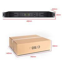 Amplificateur de puissance professionnel 2 canaux classe D 2500W de crête PFC 1U pour système audio de scène, subwoofer, DJ, club et sonorisation live