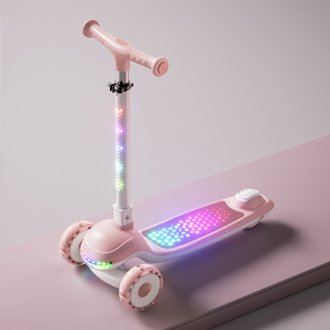 Monopattino Elettrico Moderno a Tre Ruote con Ruote in PU per Bambini, con Luci e Musica, Pieghevole, per Uso Esterno - Product Image 4