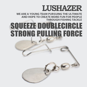 LUSHAZER 10 pz/borsa Spinner lame a forma di salice a cucchiaio parti in metallo per esche da <span class=keywords><strong>pesca</strong></span> accessori di ricambio per Spinnerbait - Product Image 5