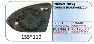 Remplacement de la <span class=keywords><strong>vitre</strong></span> du rétroviseur latéral de voiture pour VOLKSWAGEN GOLF VI(2008-2012) <span class=keywords><strong>TOURAN</strong></span>(2010-2014) - Product Image 6