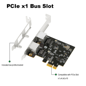 Tarjeta de Red IOCREST PCI-E2.5G de Doble Puerto, Ethernet de 2500M Gigabit, 2 RJ45, para Servidor, Computadora de Escritorio y Juegos - Product Image 2