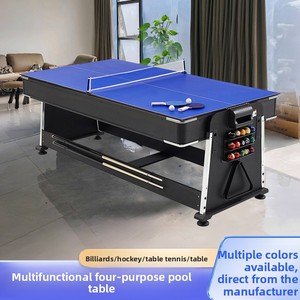 <span class=keywords><strong>Table</strong></span> de <span class=keywords><strong>billard</strong></span> multifonctionnelle 4-en-1 de style américain, noire, avec plateau haute densité en pure laine, <span class=keywords><strong>convertible</strong></span> 2,1x1,1m, pour usage domestique intérieur - Product Image 3