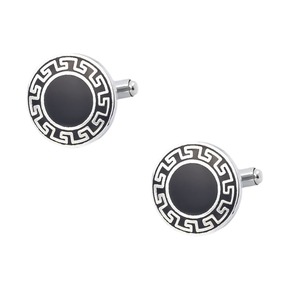 Jinjie Đơn Giản Thiết Kế Người Đàn Ông Quà Tặng Kinh Doanh Đám Cưới Vòng Mô Hình Khuy Măng Sét Cho Nam Giới Giá Thấp Bán Buôn - Product Image 2