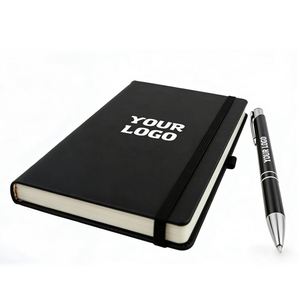 Wholesale Custom Logo A5 <b>A6</b> Hardcover Notebook With Pen Holder Journal Promo Business Gift High Quality Leather <b>Diary</b> Notebooks - Product Image 1