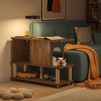 Table basse Meishi Antique Stone Cat Nest, amovible, adaptée aux animaux domestiques, pour salon, usage domestique
