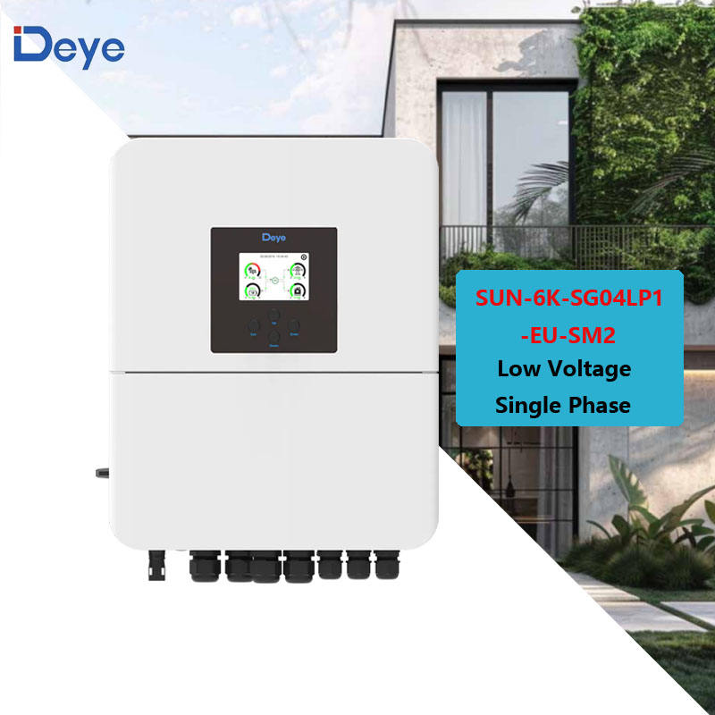 On-grid Off-grid Deye SUN 6K-SG04LP1-EU-SM2 Single Phase Hybrid ...