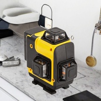 Niveau laser vert 360° auto-nivelant, machine à niveau laser DIY, batterie rechargeable, portée de 65 pieds pour la construction et la rénovation de la maison
