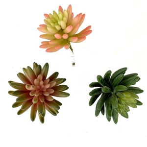 Unpotted các loại mọng nước nhân tạo xương rồng nhỏ màu xanh lá cây treo vườn trung tâm Vòng hoa sắp xếp lễ Tạ ơn phục sinh - Product Image 3