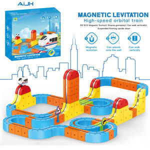 ชุดตัวต่อรถไฟฟ้า AiJH แบบรางโค้งงอได้ รถไฟลอยได้ความเร็วสูง <span class=keywords><strong>ของเล่น</strong></span> STEM ประกอบเอง - Product Image 1