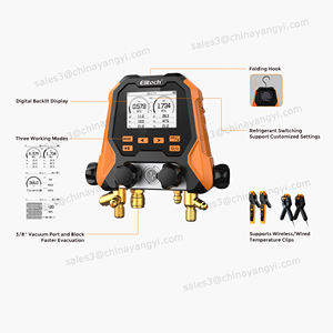 Manômetro Profissional Inteligente Bluetooth Multifuncional para Refrigeração com Medidor de Pressão e Grampo de Temperatura Sem Fio - Product Image 3