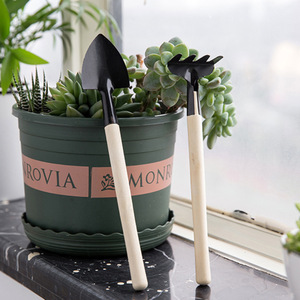 <b>Garden</b> <b>Tool</b> <b>Set</b> 3 Piece Steel Handle Mini Shovel Rake Spade For Home Gardening - Product Image 2