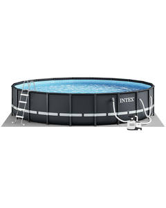 Piscine hors sol INTEX 26334 <span class=keywords><strong>Ultra</strong></span> <span class=keywords><strong>XTR</strong></span> <span class=keywords><strong>Frame</strong></span> de 20 pieds x 48 pouces avec pompe à filtre à sable - Product Image 3