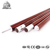 Perche télescopique en aluminium 7001 series, avec verrouillage de bouton à ressort