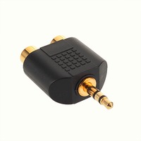 Adaptateur M/F 3,5 mm Stéréo Mâle vers 2x RCA Femelle, Prise Jack Mâle vers 2 RCA Femelle, Adaptateur Répartiteur