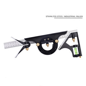 Kombinierter Vierkant fuß 300 mm Universal winkel Drehen Edelstahl Horizontal Einstellbar 45 Grad Messwerk zeug - Product Image 2