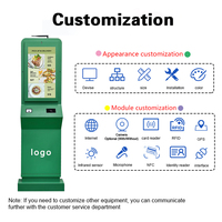 Kiosque interactif à écran tactile capacitif Android de 21,5 pouces, sur pied, en libre-service, accessible