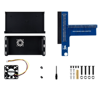 Boîtier en métal de qualité industrielle pour carte Raspberry Pi CM5 IO | Boîtier officiel du module de calcul 5 avec ventilateur de refroidissement actif