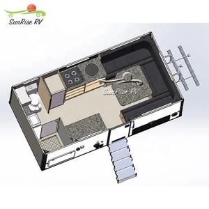 SUNRISE RV luxe 4x4 hors route camion boîte expédition camping-car <span class=keywords><strong>caravane</strong></span> pickup camping-car camion Camping cabine avec salle de bain - Product Image 2
