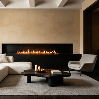 Cheminée Inno-Fire de 60 pouces (150 cm) avec télécommande, chauffage intérieur au bioalcool