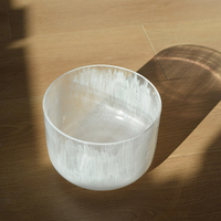 Bol chantant en cristal de quartz blanc 432 Hz pour la méditation et la sonothérapie, vente en gros mutuelle