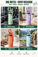 Botol Air Terisolasi Baru 24/30OZ Custom, Kompatibel dengan MagSafe, Terbuat dari Stainless Steel dengan Tutup MagSafe N52