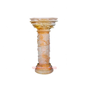 Columna romana <span class=keywords><strong>de</strong></span> estilo europeo personalizada, artesanía <span class=keywords><strong>de</strong></span> piedra, <span class=keywords><strong>pilar</strong></span> <span class=keywords><strong>de</strong></span> puerta <span class=keywords><strong>de</strong></span> <span class=keywords><strong>Arte</strong></span> <span class=keywords><strong>de</strong></span> mármol pulido para escalera <span class=keywords><strong>de</strong></span> construcción al aire libre, característica hueca - Product Image 6