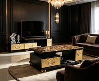 Meubles TV et Tables Basses Modernes Haut de Gamme avec Fonction de Rangement, Meubles de Salon pour Villa, Appartement, Hôtel