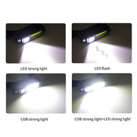 Lampe frontale LED rechargeable USB au lithium-ion, ultra-lumineuse, double lumière COB, 5W, portable, étanche, pour le travail et le camping