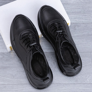 <span class=keywords><strong>Scarpe</strong></span> Casual in Vera Pelle per <span class=keywords><strong>Uomo</strong></span>, Sneakers in Pelle di Vacchetta di Prima Qualità, Foderate in Pile per l'Inverno, <span class=keywords><strong>Calde</strong></span> e Morbide con Suola Flessibile - Product Image 4