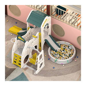 Aire de jeux intérieure pour enfants, <span class=keywords><strong>toboggan</strong></span> en plastique multifonctionnel pour jouer à la maison, avec <span class=keywords><strong>piscine</strong></span> à balles, parc d'attractions, offre spéciale - Product Image 1
