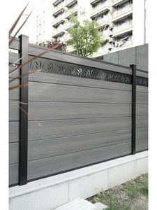 Panneaux de clôture en composite <span class=keywords><strong>bois</strong></span>-plastique (WPC) style classique, imperméables et ignifuges pour jardins et espaces extérieurs modernes - Product Image 3