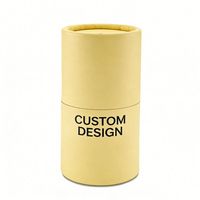 Custom Logo Design Small Shipping Paper Boxes Cardboard Business Gift Packaging Cosmetics Crafts Tube Cylinder Self Spot UV