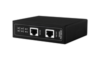 Divisor PoE++ Gigabit Industrial de 10G para Riel DIN 802.3bt de 120W a Adaptador de Corriente de 12V 10A para Cámaras PTZ y Puntos de Acceso