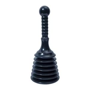 Déboucheur de toilettes accordéon noir avec plateau de rangement noir pour le nettoyage des toilettes - Product Image 1