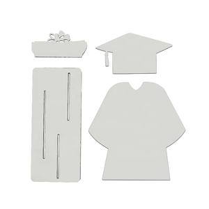 Marco de fotos para decoración de fiesta de graduación, conjunto de capa de MDF para regalo de graduación, sublimación en blanco - Product Image 6