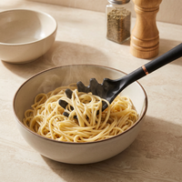 Fourchette à pâtes en silicone de qualité alimentaire supérieure, passoire à spaghetti, cuillère de service pour nouilles, sans BPA, résistante à la chaleur 446 ° F OEM ODM FDA