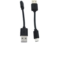 Cable DE DATOS micro USB V8 PVC negro de fábrica de China de alta calidad