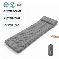 Hochwertige, Langlebige, Wasserdichte, Isolierte, Kompakte, Tragbare, Leichte, Komfortable Luftmatratze mit Eingebauter Pumpe aus Nylon+TPU-Material