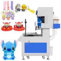 Machine de distribution de silicone pour coques de téléphone 18 couleurs, machine de goutte-à-goutte PVC pour la fabrication de porte-clés et d'ornements 2D 3D