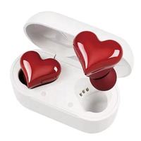 Écouteurs sans fil élégants Heartbuds, étanches IPX-4, commande vocale, étui de charge LED, HiFi BT 5.3, intra-auriculaires, suppression du bruit, stéréo