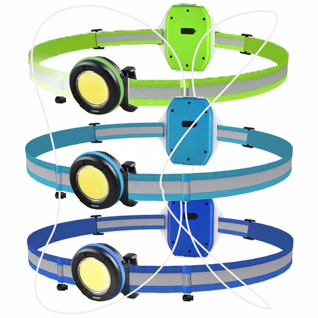 Factory Hot Selling USB Rechargeable Outdoor Night Running Light LED Fiber 360 Reflective Chest Light Back Warning Sport Light