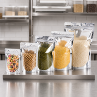 Sachet Doypack imprimé en héliogravure de qualité alimentaire avec fenêtre et fermeture éclair pour noix de cajou et amandes, directement de l'usine